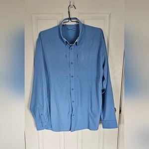 Men's SZ Large Under Armour Fish Pro Hybrid Woven Long Sleeve